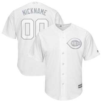 Cincinnati Reds Majestic 2019 Players' Weekend Cool Base Roster Customized White Jersey,We sell and wholesale Cincinnati Reds Majestic 2019 Players' Weekend Cool Base Roster Customized White Jersey on line form chian!
